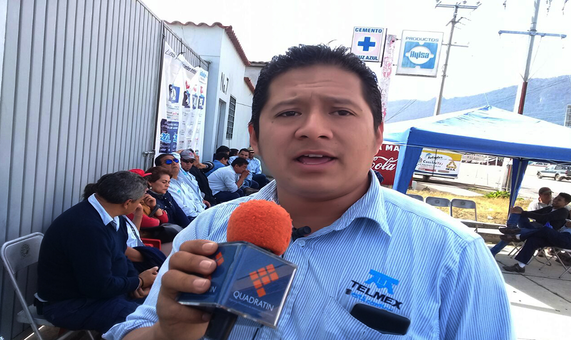 Trabajadores de Telmex suspenden labores en Chiapas