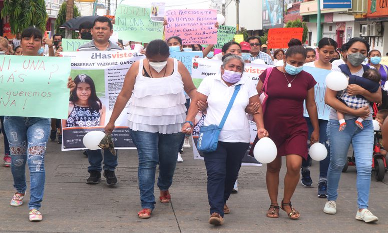 Con marcha exigen justicia para Valeria Estefani y las desparecidas