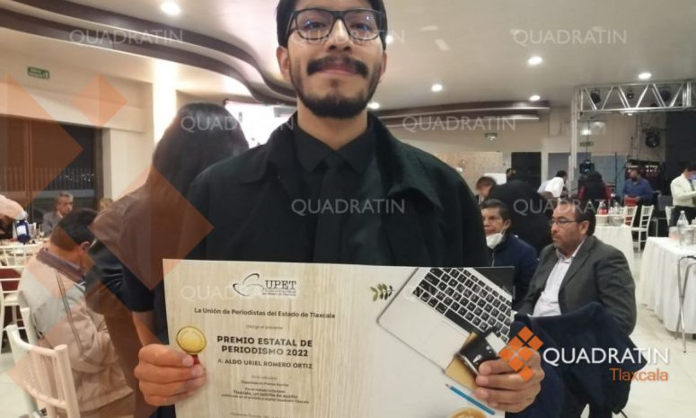 Gana periodista de Quadratín Aldo Romero, Premio Estatal de Periodismo