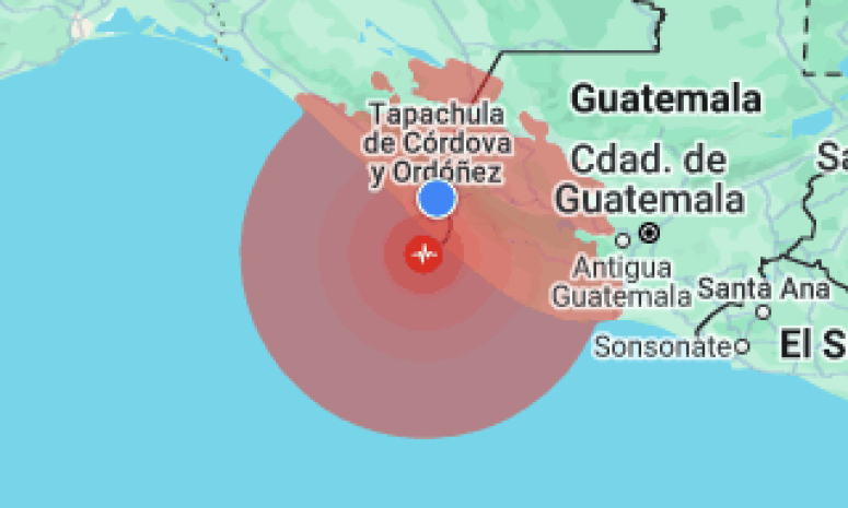 Terremoto de 6.2 sacude Chiapas, Guatemala y El Salvador