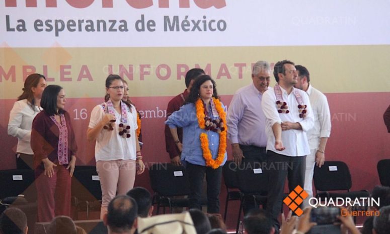 Con cuidado de GN encabeza líder nacional de Morena acto en Chilpancingo