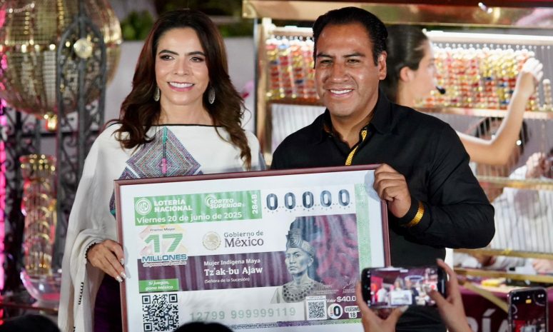 Gobierno de Chiapas y Lotería Nacional dignifican legado de la Reina Roja desde Palenque con Sorteo Superior