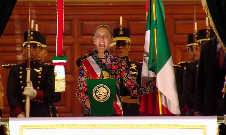 Grita Sheinbaum por segunda vez por la Independencia