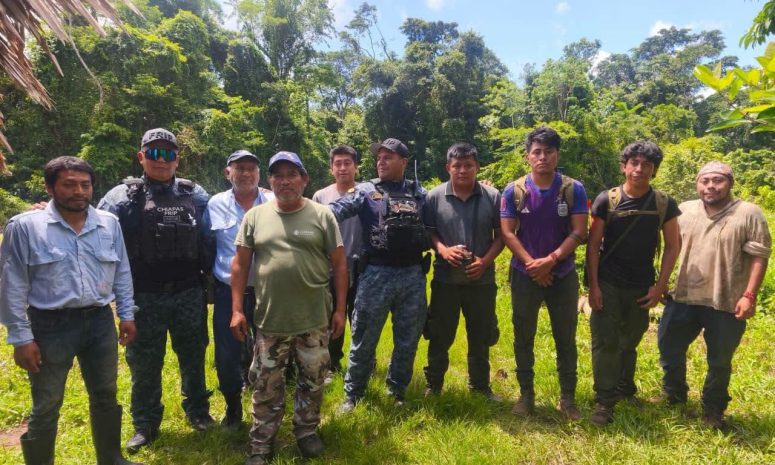 Rescatan a 6 personas perdidas en la selva de Chiapas