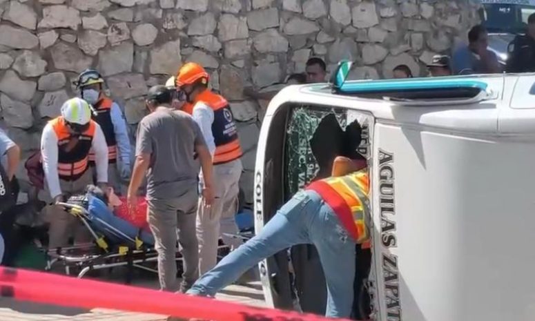 Accidente de transporte público en Chiapas deja más de 8 lesionados