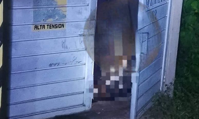 Muere masculino calcinado al intentar robar cables de alta tensión