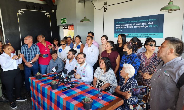 Hoteleros de Chiapas rechazan aumento al impuesto sobre hospedaje para 2027